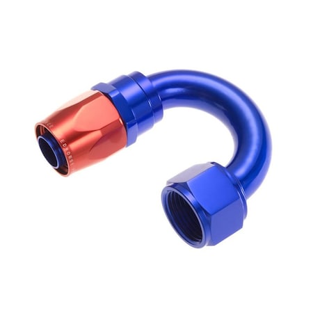 HOSE ENDS 8 AN Hose 8 AN Outlet 180 Degree Anodized Red Blue Aluminum Single